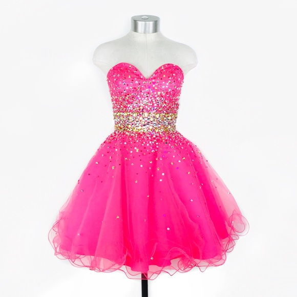 Mori Lee Dresses & Skirts - Mori Lee by Madeline Gardner pink tulle prom dress